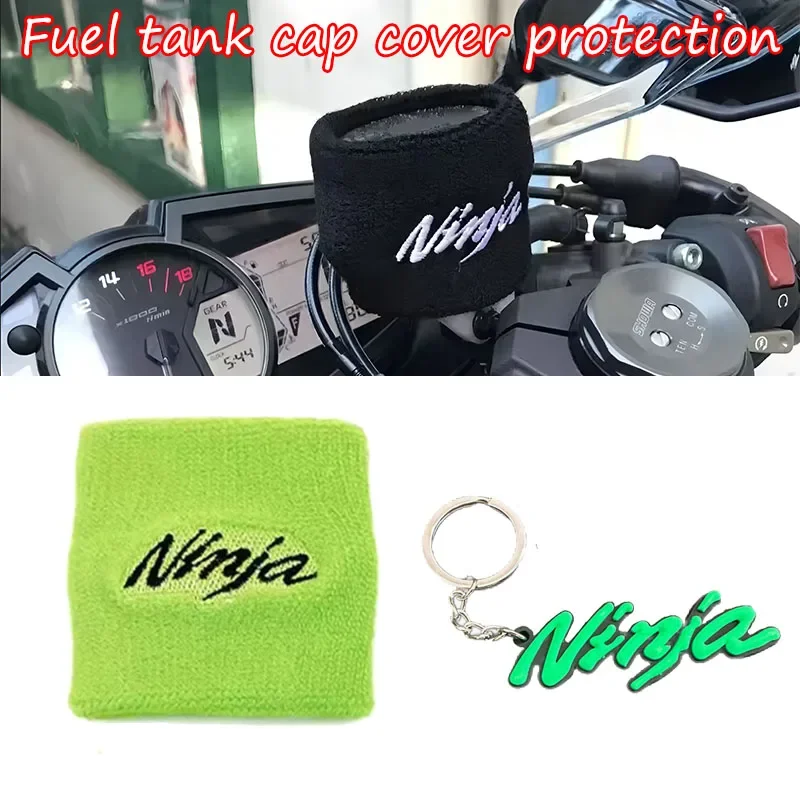 Motorcycle Front Brake Fluid Reservoir Cover Sock Protection Universal For Ninja 400 650 500 300 250 250R ZX14R ZX10R ZX6R 1000