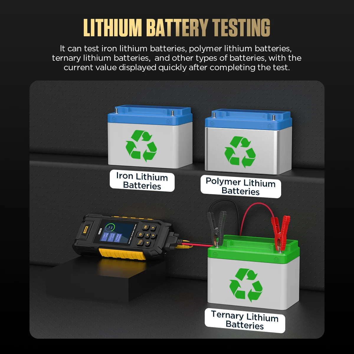 AUTOOL BT960 lithium battery testing