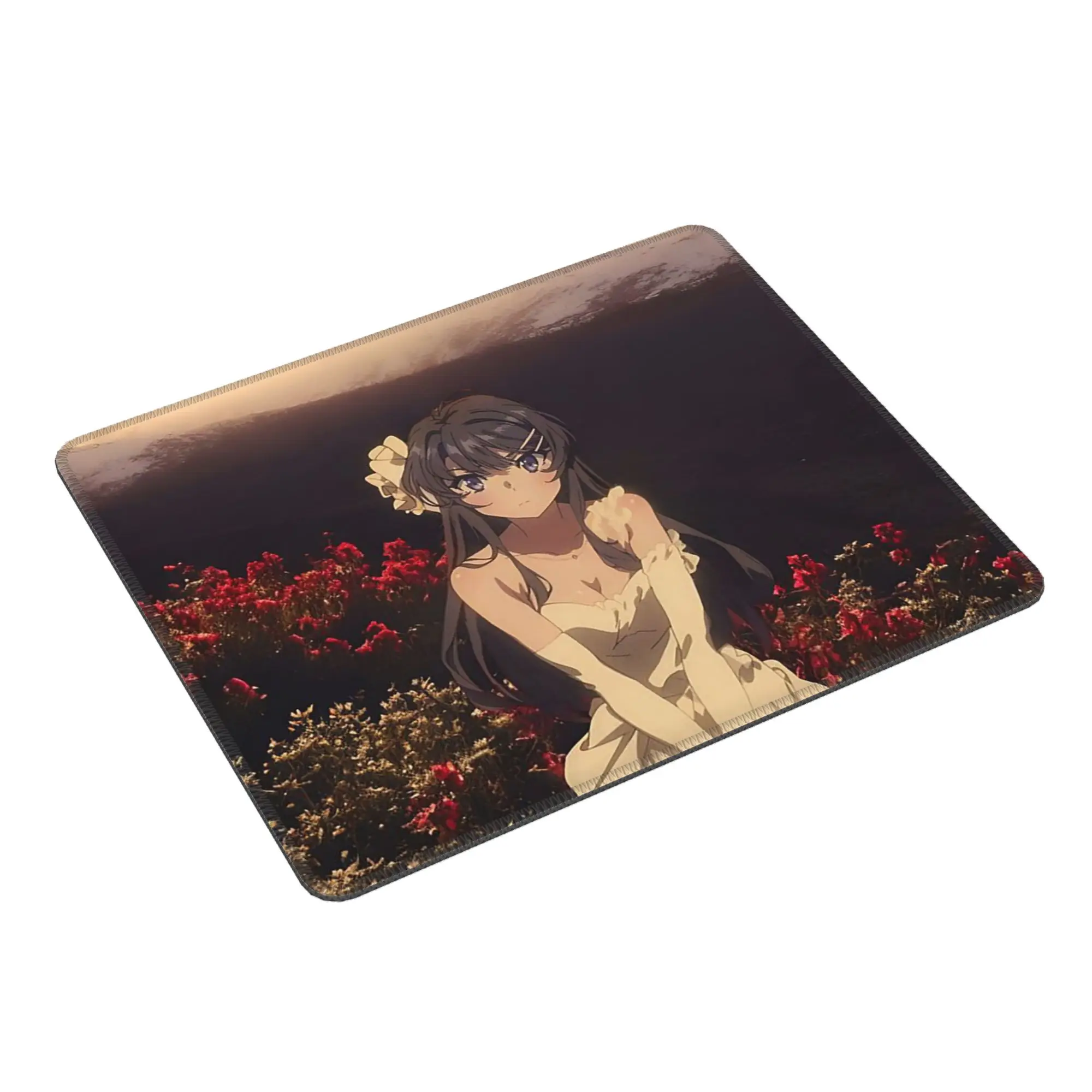 Bunny Girl Sakurajima Mai Anime Mouse Pad Computer Keyboard Mouse Mat Gaming PC Laptop Desk Mat Office Accessories Table Mats