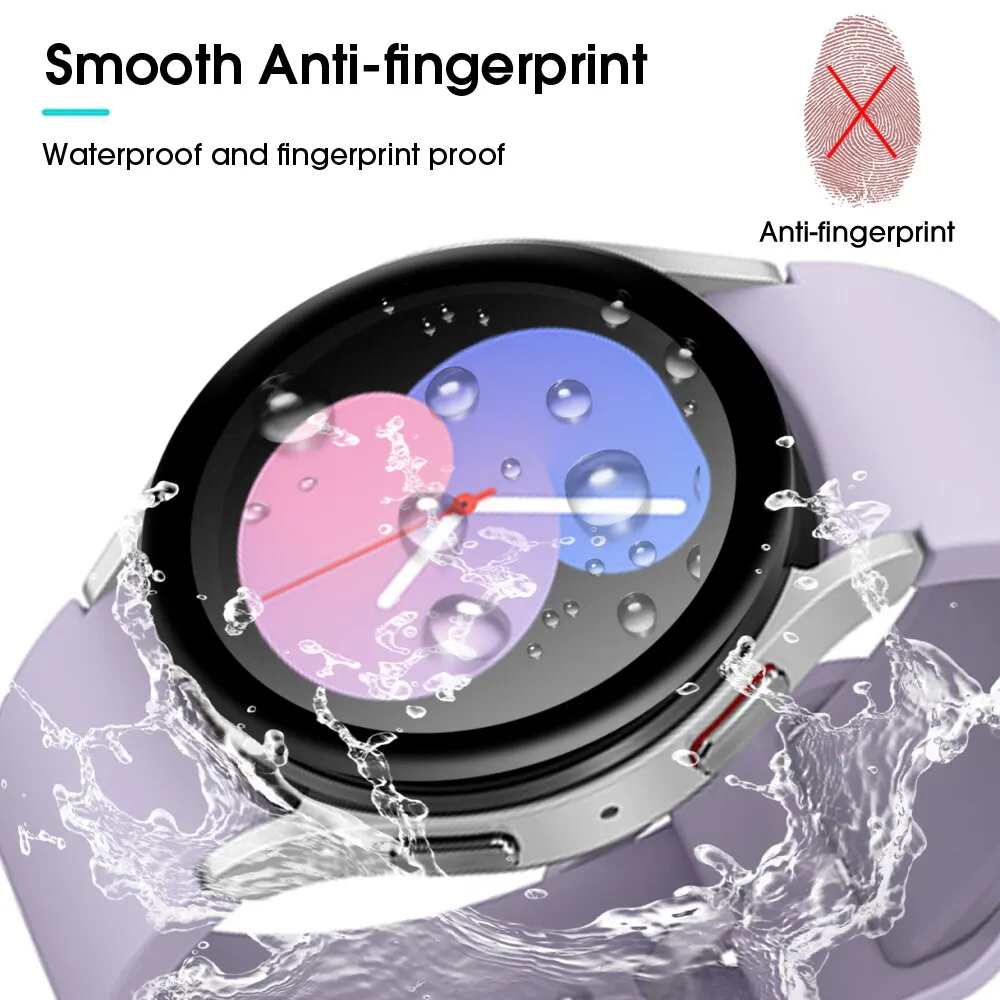 20D Waterproof Full Coverage Screen Protector Film For Samsung Galaxy Watch 6 5 4 40mm 44mm 5 Pro 45mm Not Tempered Glass