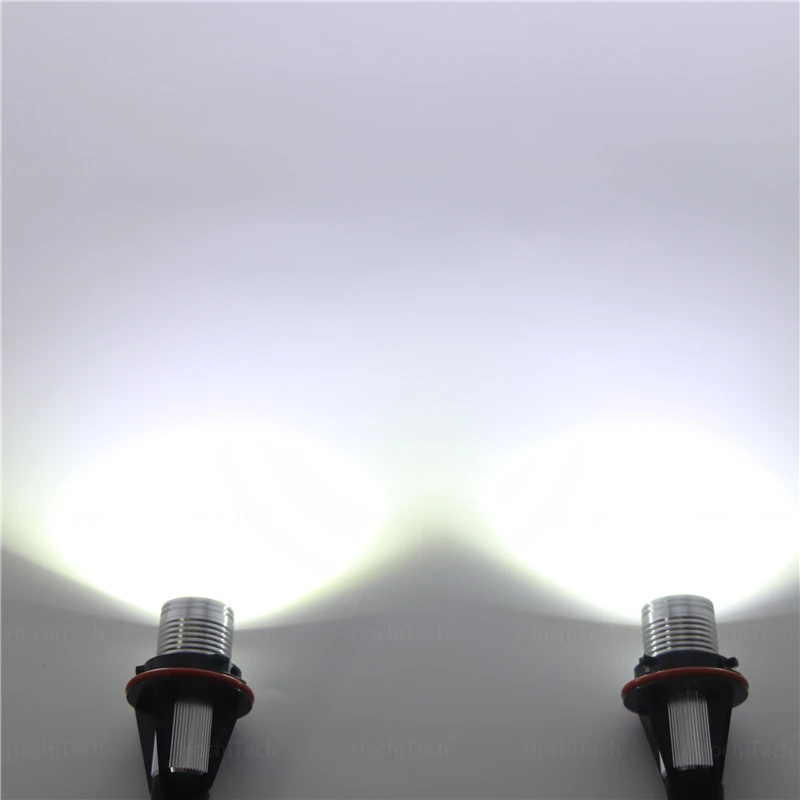 Angel Eyes For E39 Car LED Headlight 1 Set 2*10W 20W LED Marker White For E39 E53 E60 E61 E63 E64 E65 E66 E87 525