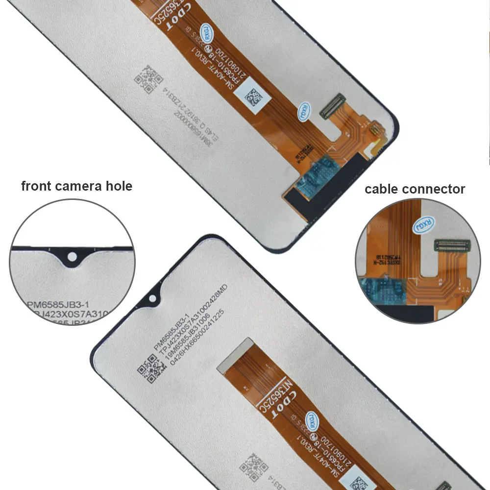 New LCD for Samsung Galaxy A04S Phone LCD Display Touch Screen Digitizer for Samsung A04S A047M A047F Replacement with Frame image 5