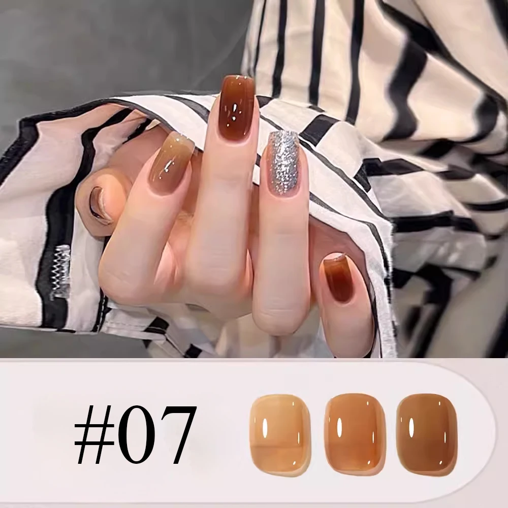 1 pz ZH Nuovo Stile Pigro One-Step Smalto Gel Primavera/Estate Sbiancamento Popolare 30 Colori Tre-in-One Gel Unghie Artistiche Unghie Forniture