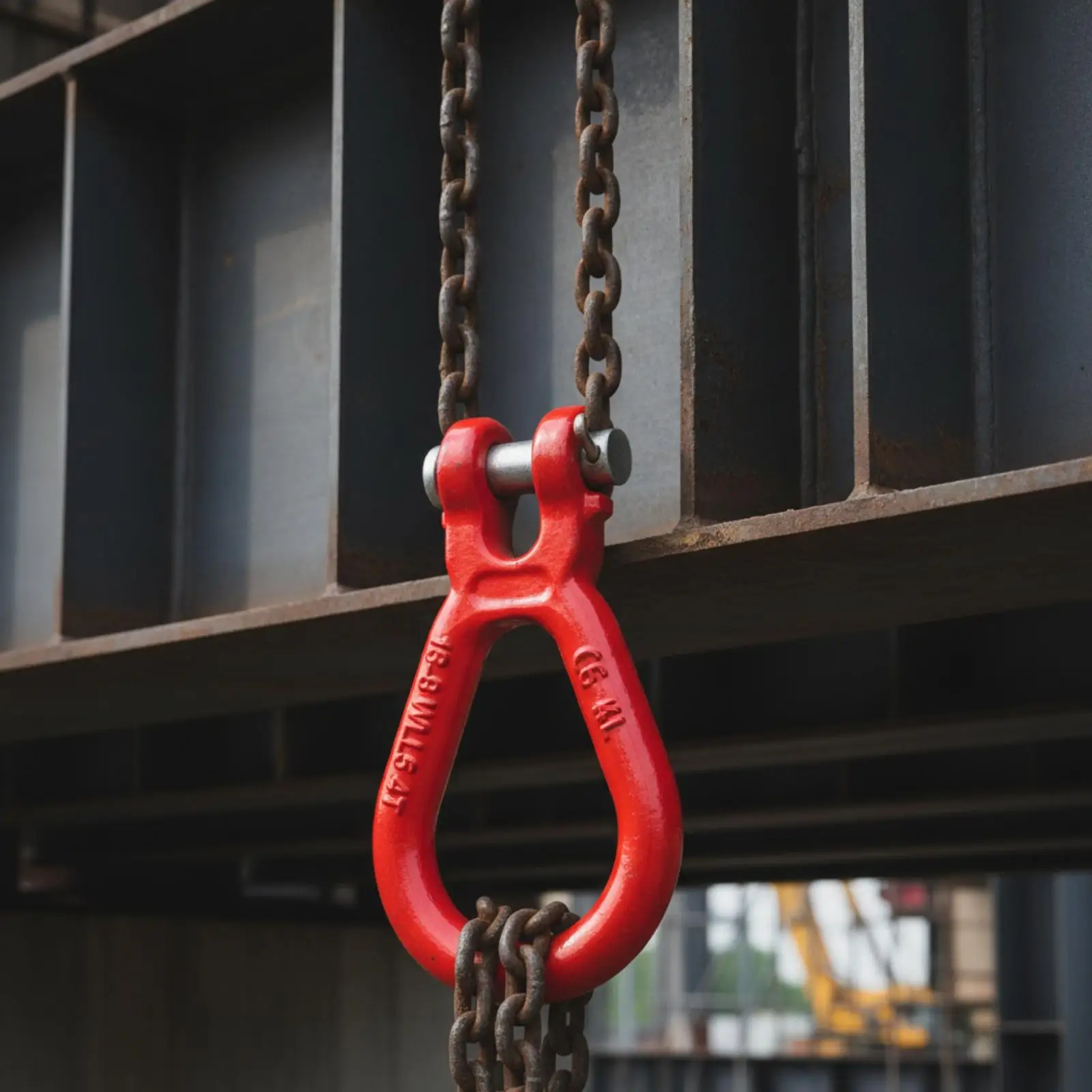 Professional Grade Chain Lifting Ring with Retaining Clip Keeper for Port Operations and Bridge Work