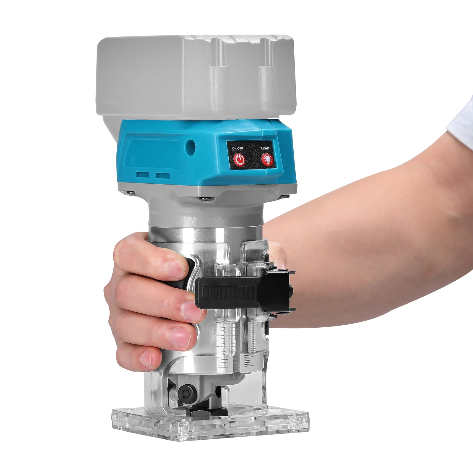 18000rpm Electric Trimming Milling Engraving Slotting Machine Speed Adjustable Brushless Wood Router Multifunctional Woodworking