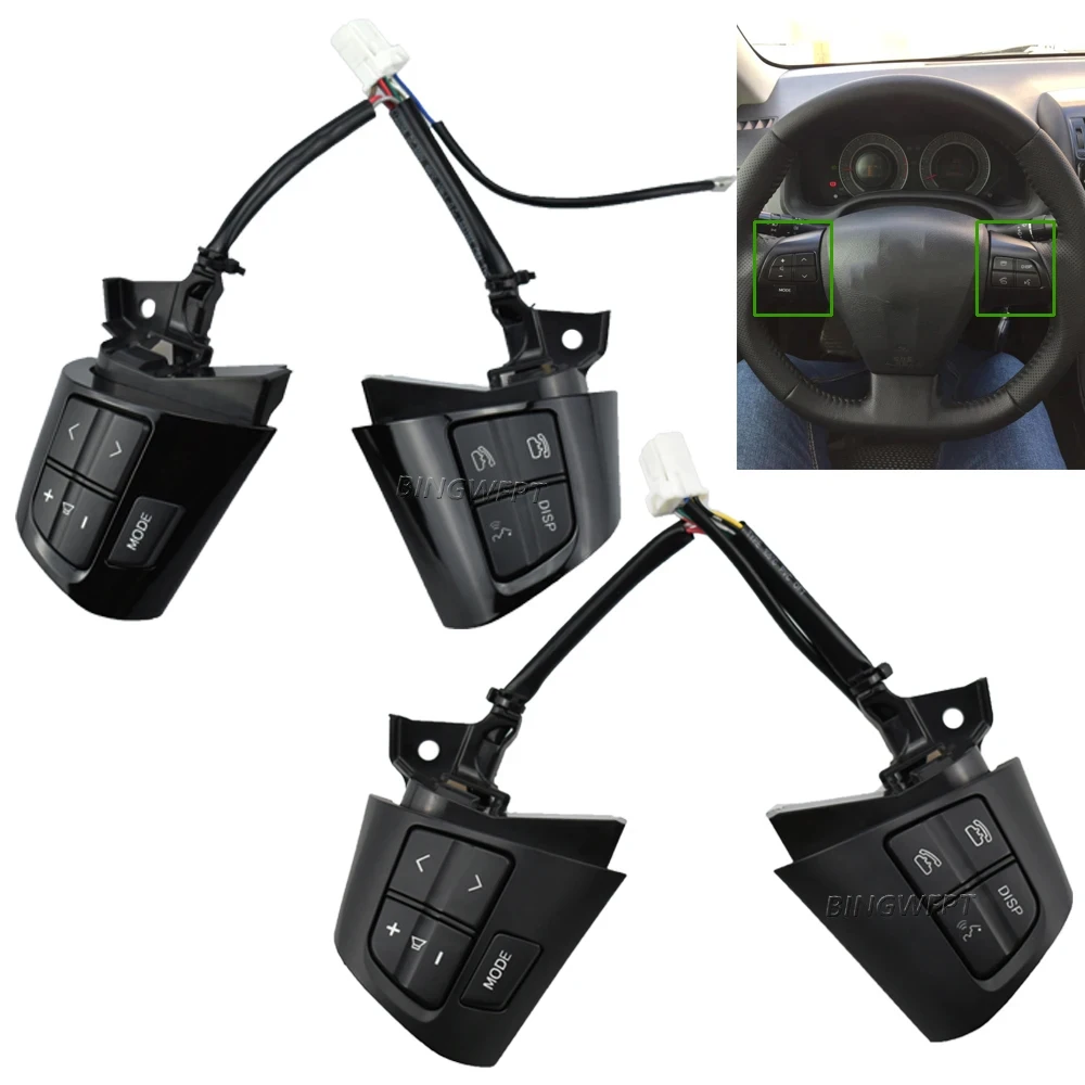 NEW High quality For TOYOTA COROLLA 84250-02230 8425002230 Steering Wheel Audio Control Button Silver & Black Colour2010-2013