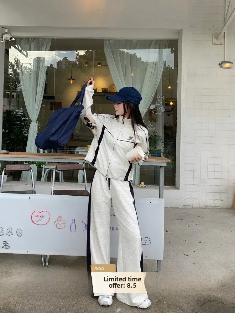 

Женский повседневный комплект спортивной одежды, длинная юбка Свек Jaet с высокой талией, свободные брюки, комплект из двух предметов, осенняя коллекция Faion, наряд