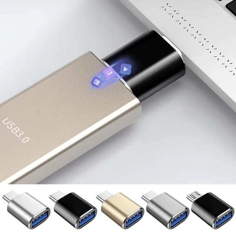 

USB 3.0 To Type C Adapter Portable USB to Type C Converter High Speed OTG Adapter Small Compatible Cell Phone OTG Adapter