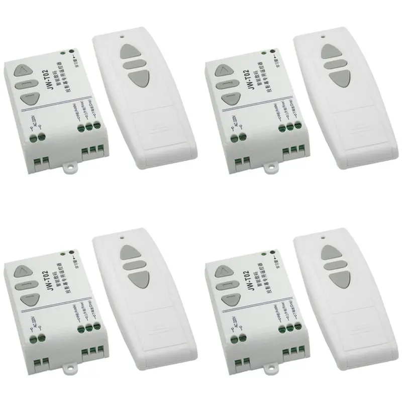 A40Z-4X JW-T02 AC 220V Motor Wireless Remote Control Switch UP Down Stop Tubular Motor Controller Forward Reverse TX RX