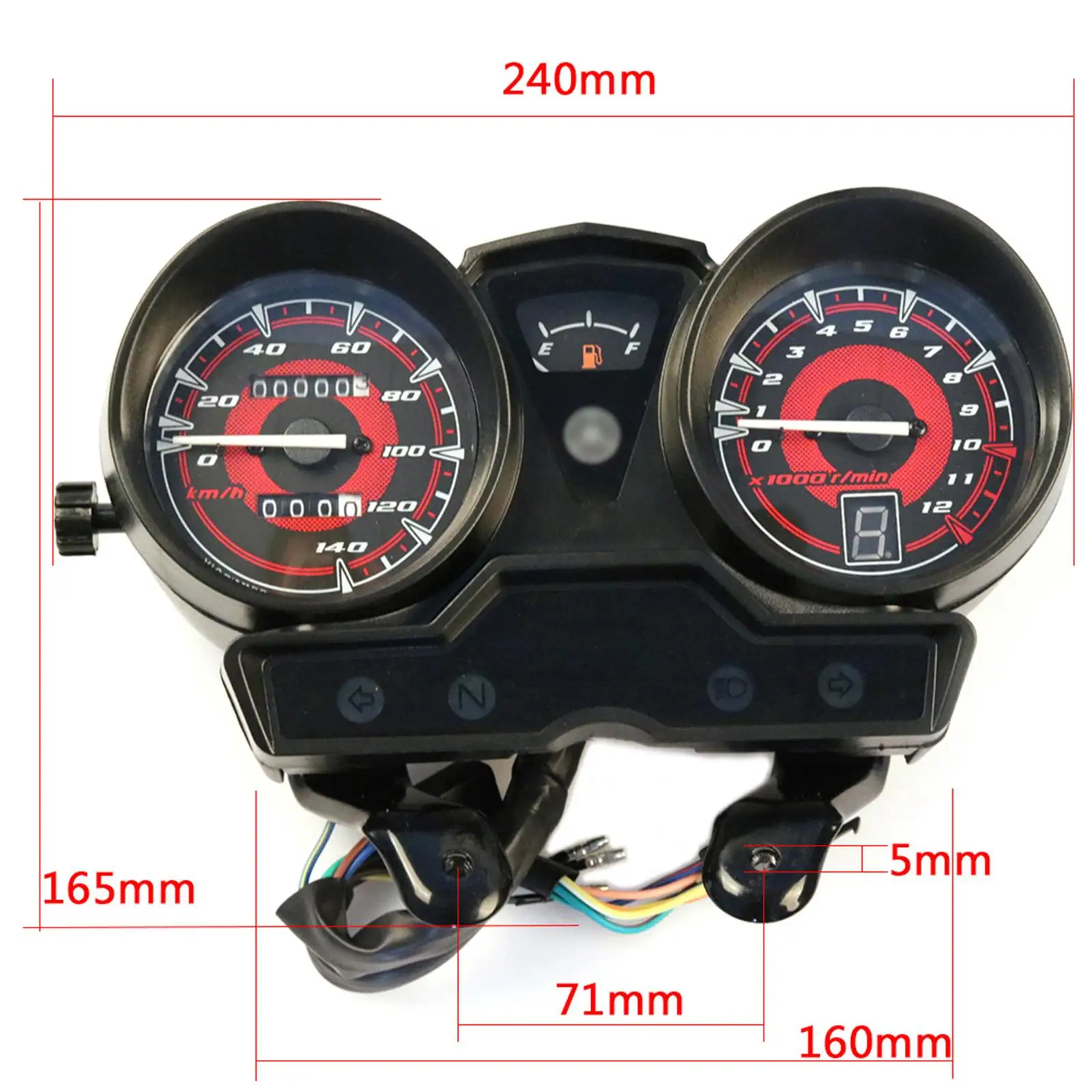 LED Digital Speedometer Modification for Yamaha Ybr125 Replacement