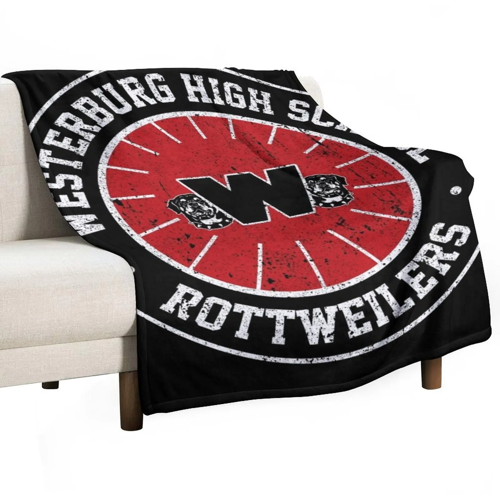 

Westerburg High School Crest (Heathers) Variant Throw Blanket warm for winter Hairy Hairys blankets and throws Blankets