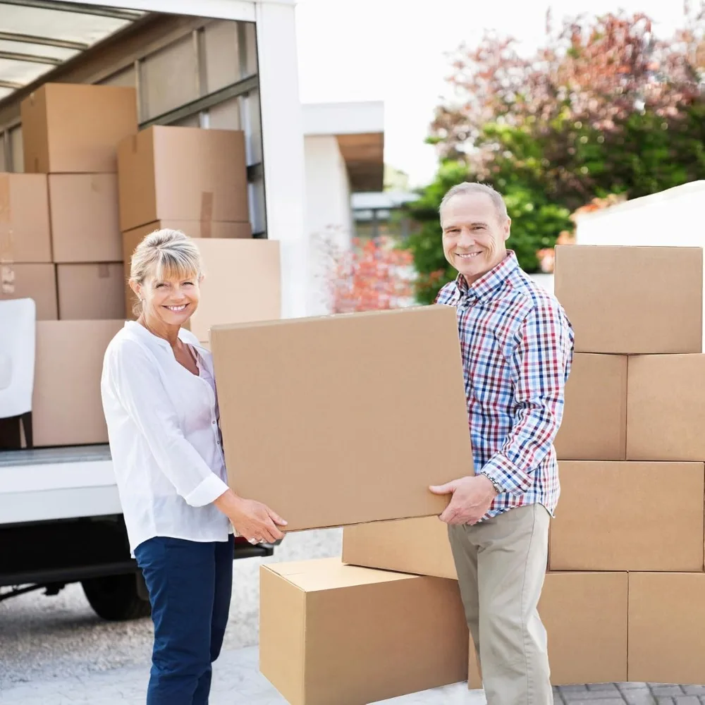 Small Shipping Boxes 18L x 12W x 2H - 50-Pack Cardboard Mailing Storage Package Gift Boxes, Crush-Proof for Shipping and Storage