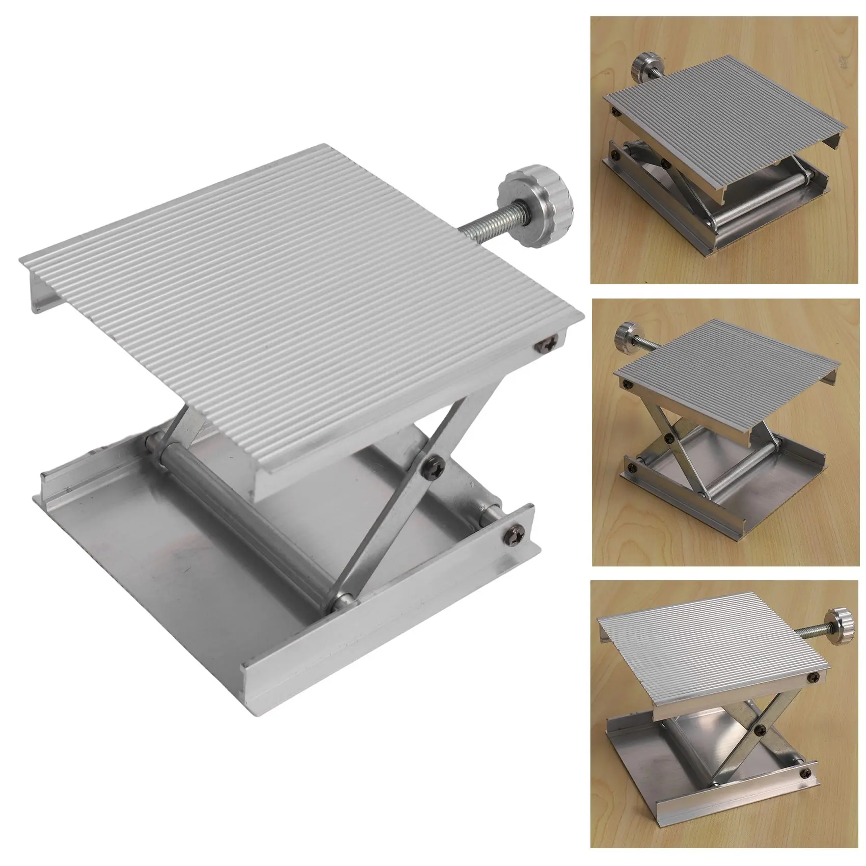 12/16 Wire Rack Horizontal Lifting Platform Adjustable Lifting Platform Supporting 360 Horizontal and Vertical Cross