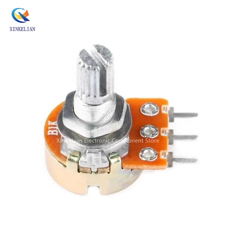 Potentiomètre linéaire à résistance variable, WH148, 3 broches, 1K, 5K, 10K, 50K, 1m, L15 mm, B1K, B2K, B5K, B10K, B20K, B50K, B100K, B500K, B1M,