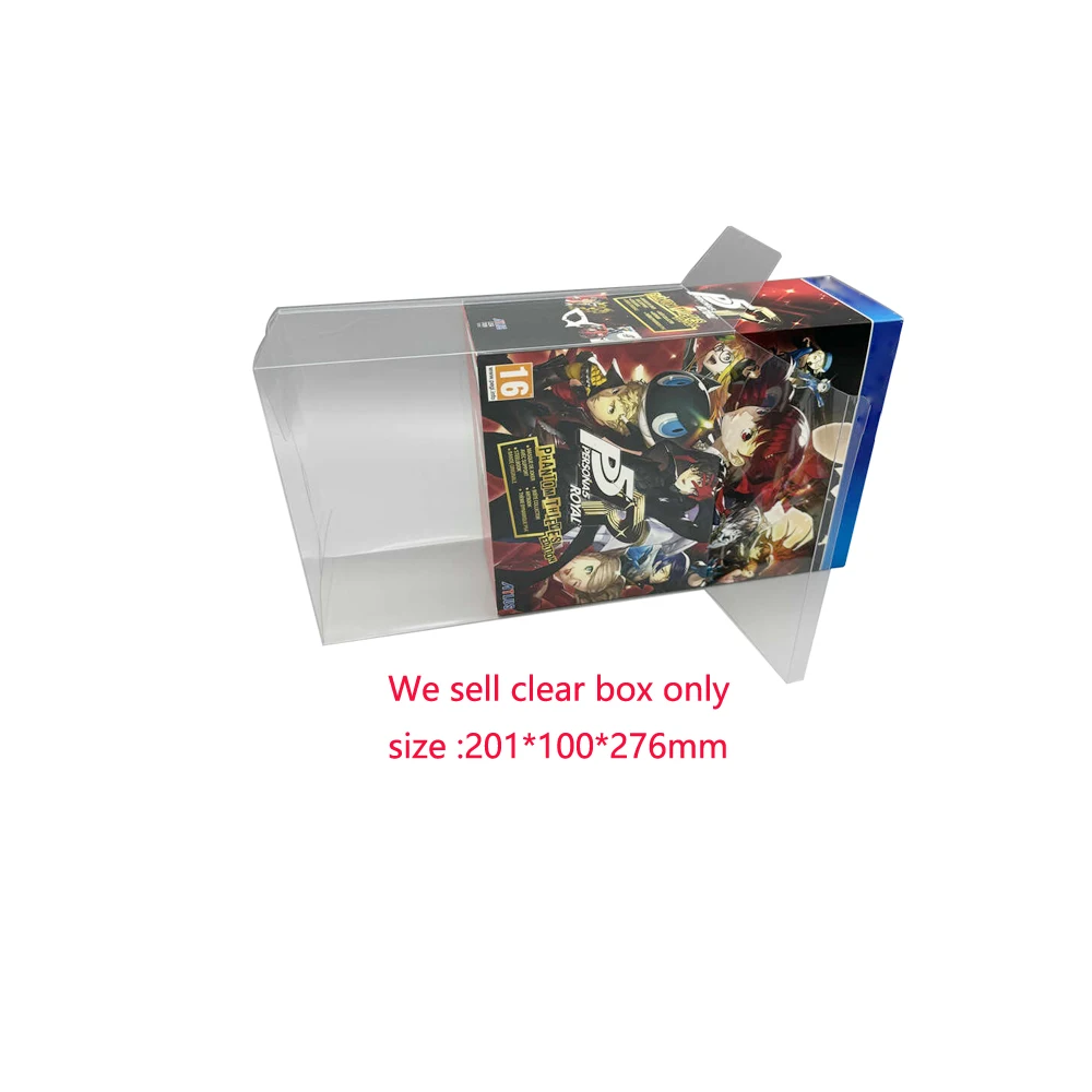 غطاء شفاف للحيوانات الأليفة ، صندوق عرض الحماية ، مجموعة ألعاب ، غطاء لـ PS4 ، P5R ، Royal ، pal ، EU Edition