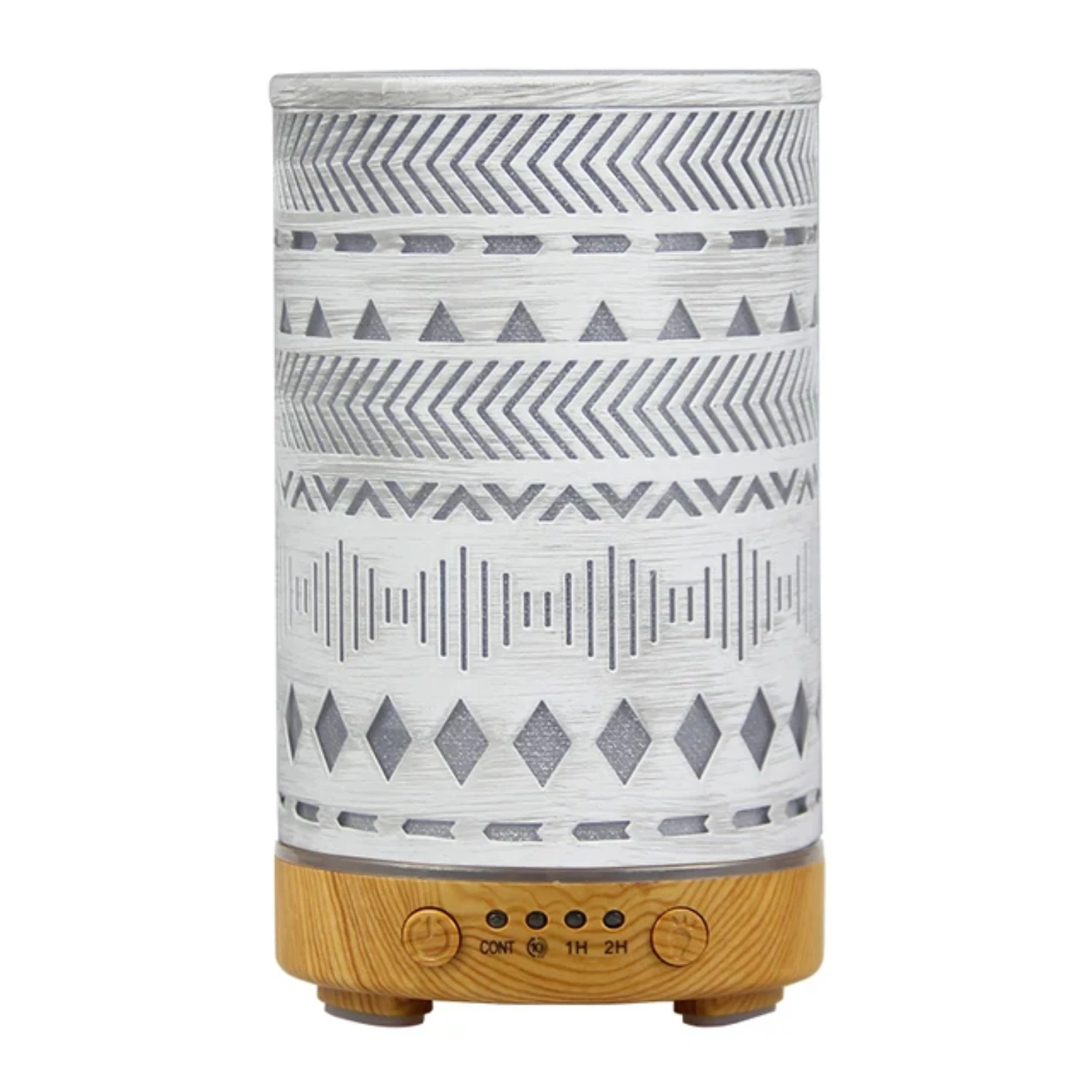 

Essential Oil Diffuser Timing Ultrasonic Air Humidifier 100ml Hollow Geometry Desktop Diffuser with Light