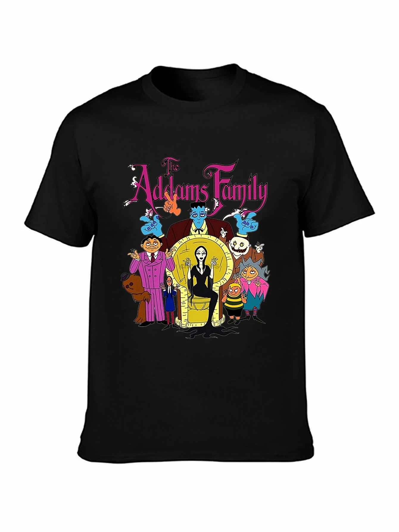  # فيلم آدامز فاميلي رعب كارتون الأربعاء # تي شيرت Gomez Pugsley Graphic Funny Gifts Graphic Teer للجنسين