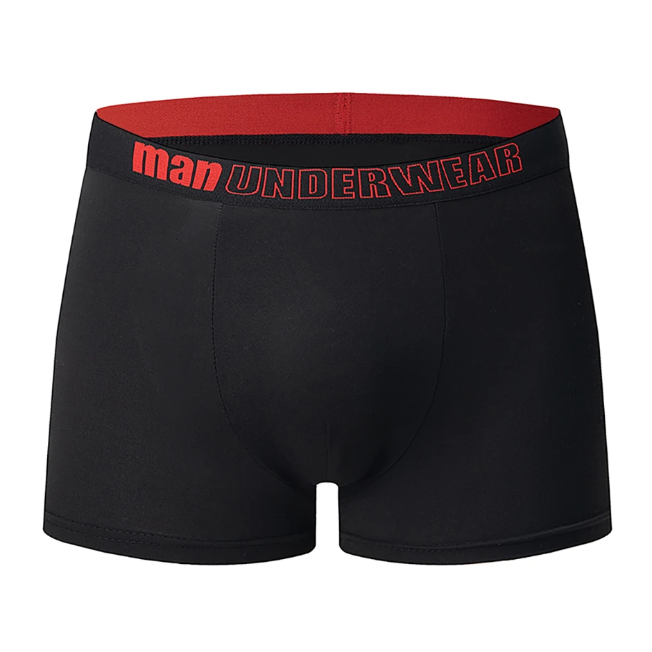 5/10-teiliges Set saisonale modische Herrenunterwäsche, flache Eckhose, bequem, Übergröße, Farbe, Herren-Shorts mit elastischer Taille – Detail 4