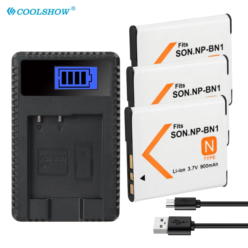 NP-BN1 NP BN1 Battery Charger for SONY DSC WX5 TX9 T99 TX7 TX5 W390 W380 W350 W320 W360 QX100 NPBN1 900amh Camera Batteries