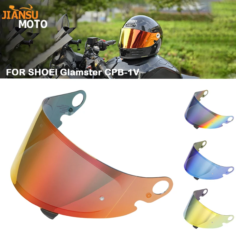 SHOEI Glamster CPB-1V Motorcycle Helmet Lens Retro Full Face Helmet Visor Anti-UV Casco SHOEI Motorcycle Accessories