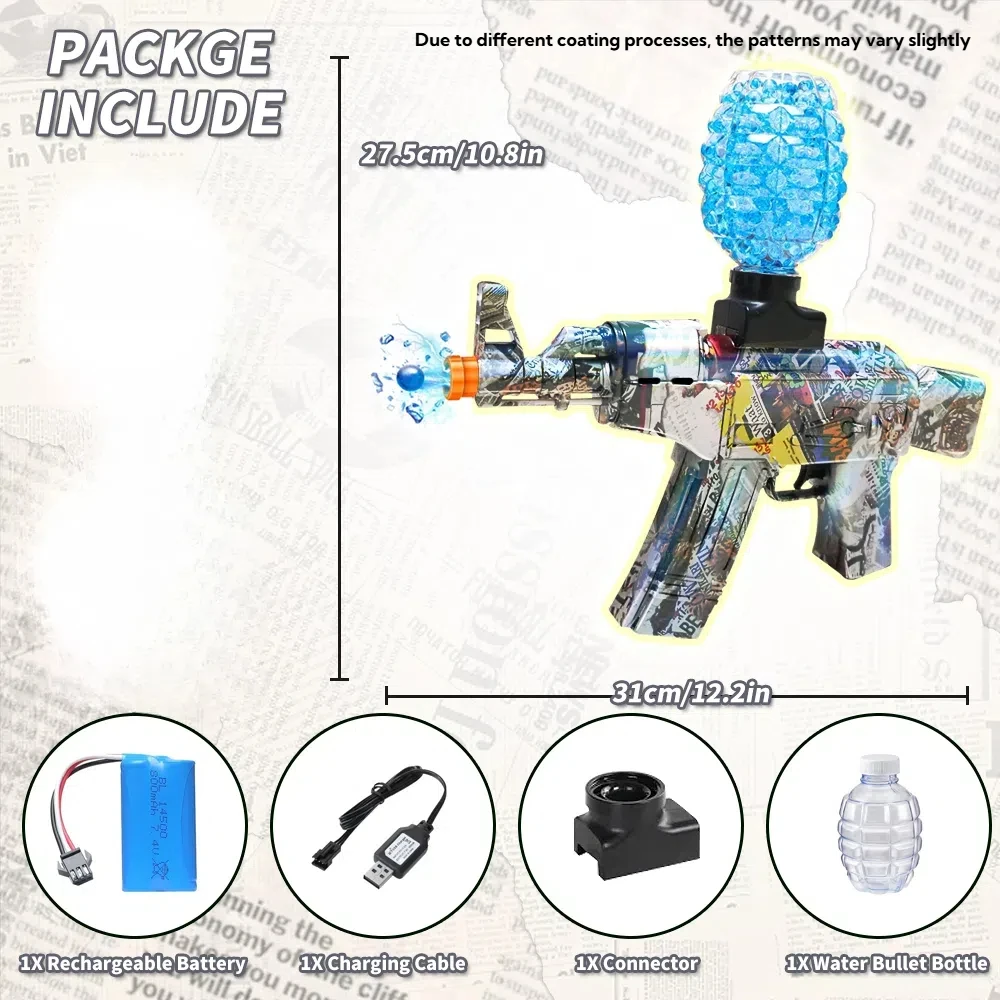 NEW Arrival Electric Gel  Blaster,Upgrade high-speed motor,splatter blaster,7.4v lithium battery(without bullet)