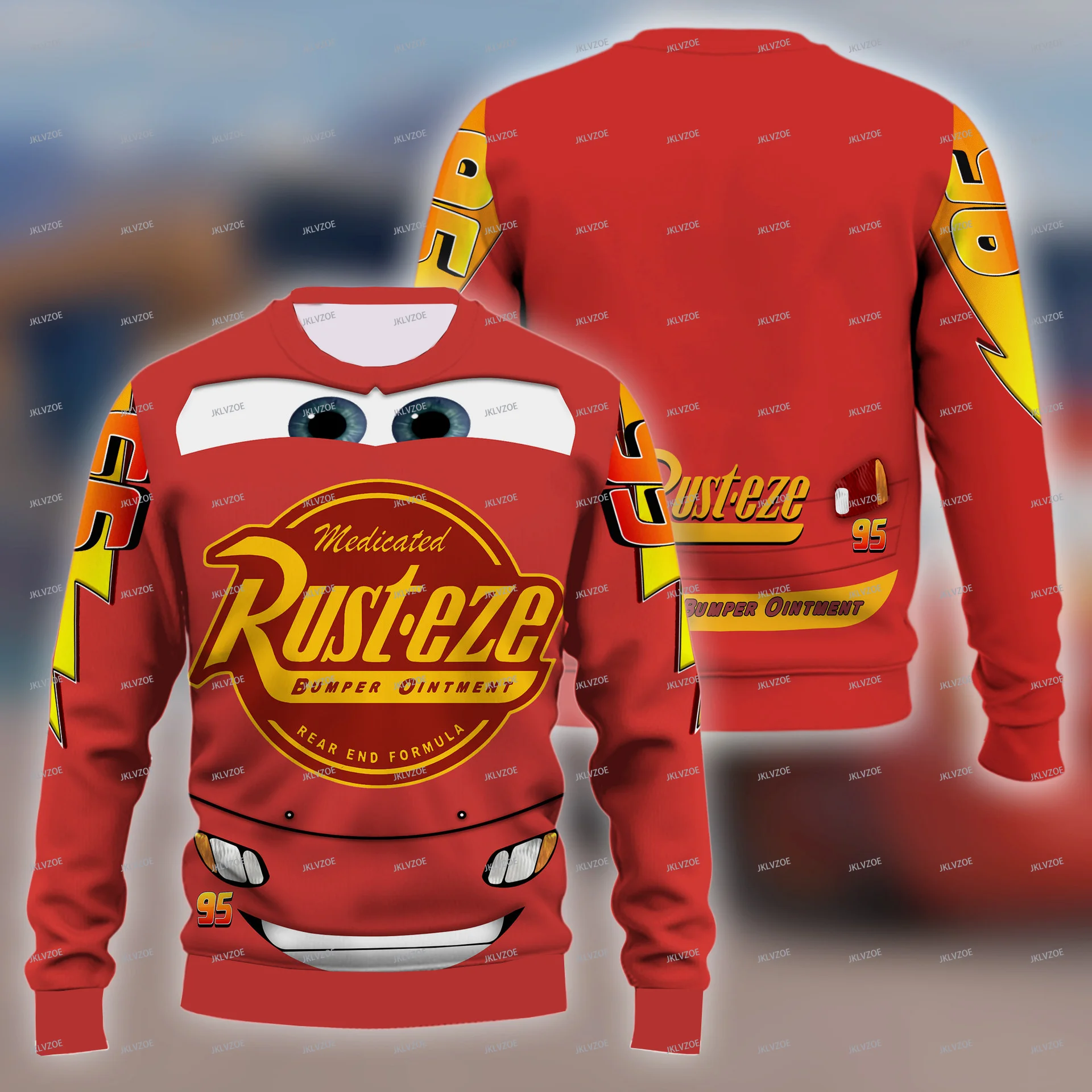 Lightning McQueen NO.95 Car 3D Print Sweatshirt Cartoon Anime Women Men Pullover Tops 2025 New Fashion Couple Pullovers