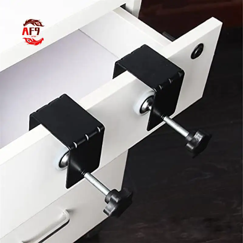 

AF90-4Pcs Drawer Fixing Clip Drawer Front Installation Clamp Black For Woodworking,For Tables Desk Mount