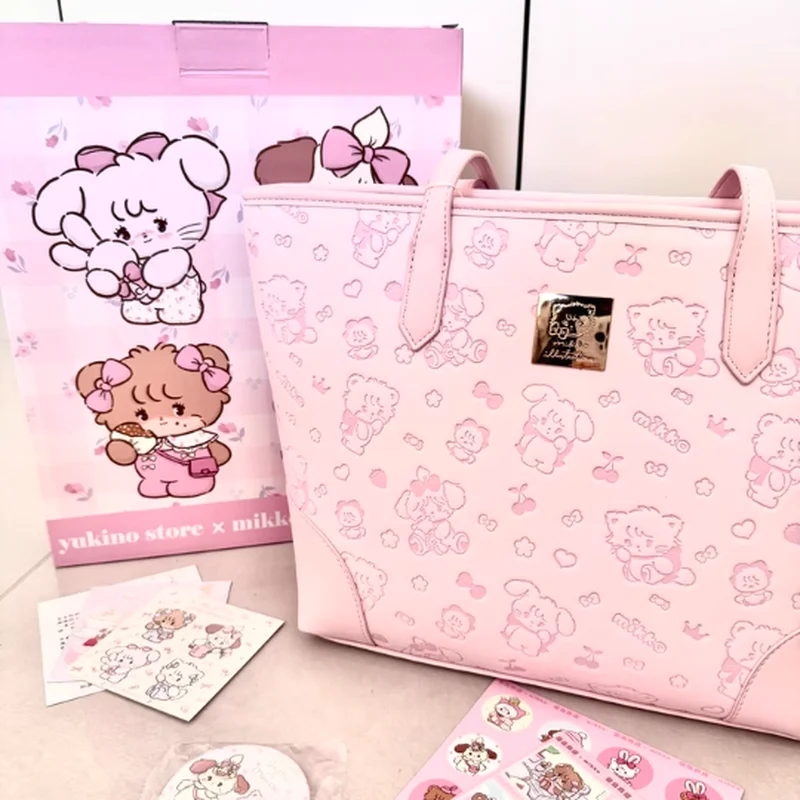 Kawaii Mikko Tote Bag Handheld Bags Versatile Large Capacity