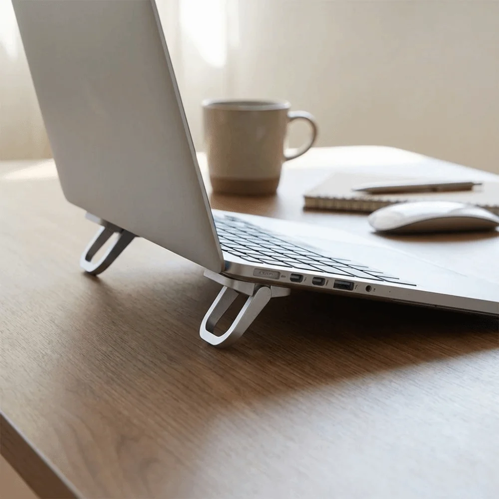 

Регулируемая подставка для ноутбука с невидимым дизайном, эргономичная портативная подставка, алюминиевая опора, держатель для ноутбука, настольная подставка