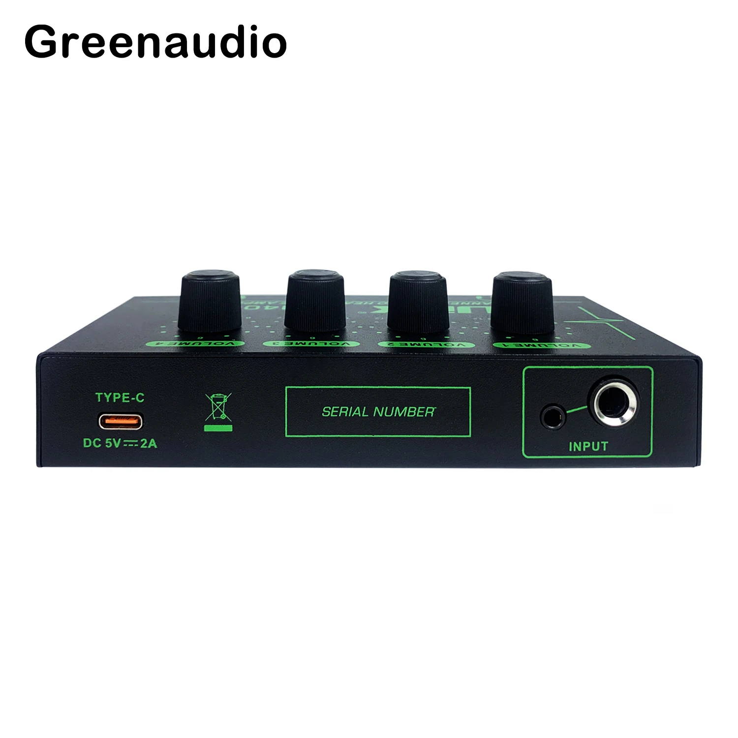 GAX-PH400 Peralatan Mixer Output Profesional Pemisah Amplifier Headphone 4 Saluran Profesional RGB Baru