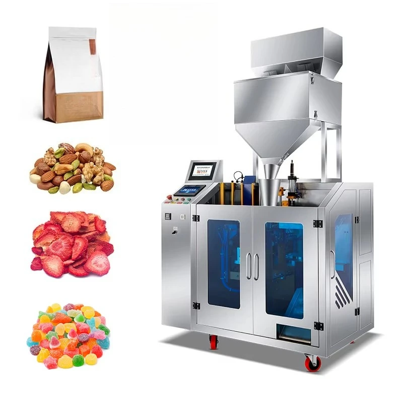 Horizontal Automatic Sugar Powder Granules Machine Coffee Bean Zipper Bag Food Seed Premade Bag Packing Machinery
