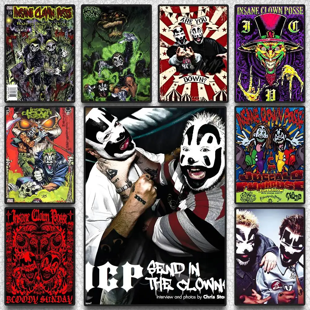 ملصق I-Insane Clown Posse عالي الدقة على الحائط اللاصق المقاوم للماء وغرفة المعيشة المنزلية وغرفة النوم والديكور الجمالي