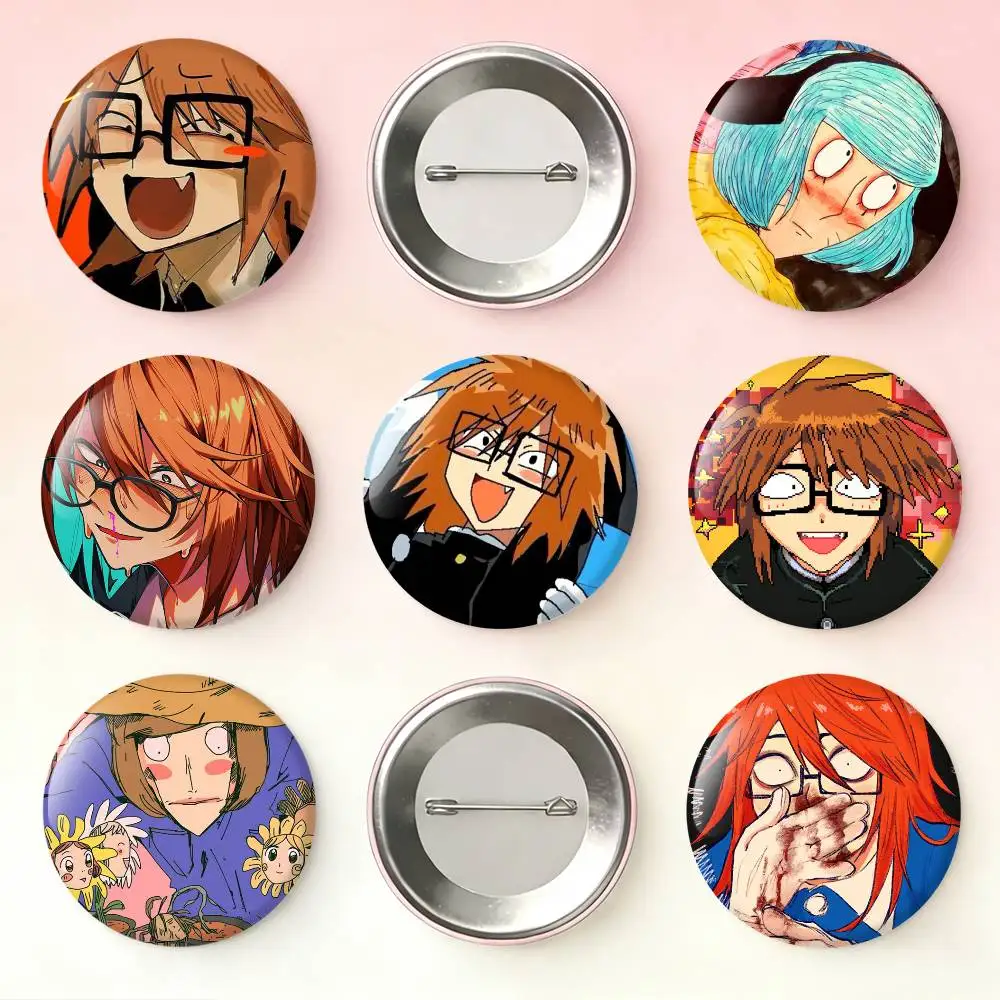 R-Rnfren Randal Luther Nyon Badges 25 32 44 58 75 mm Round Fans Collect Friends Gifts Brooch Souvenir