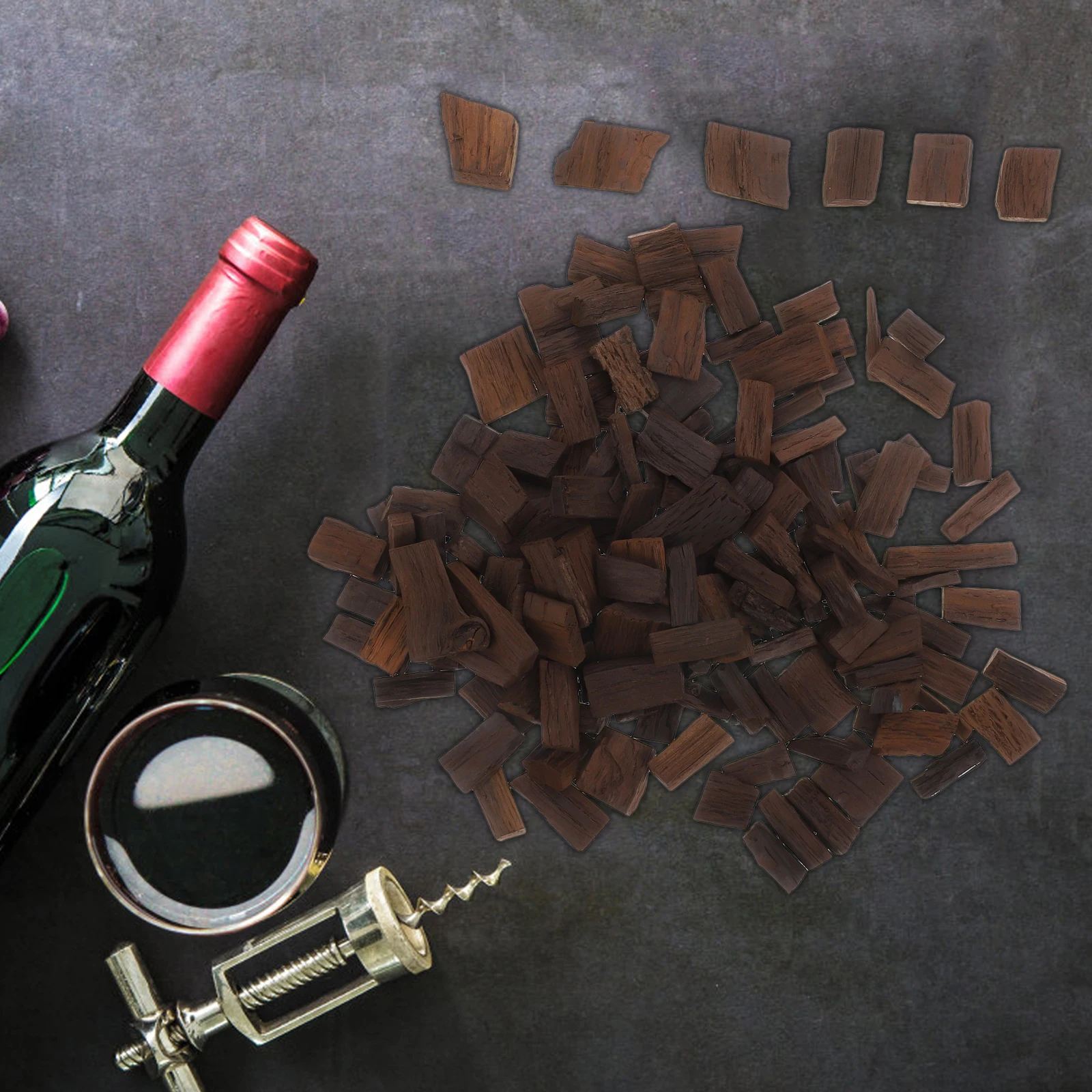 

Oak Chips DIY Wood Supply Home Brewing Equipment French Toasted Pieces Supplies Brandying Aromas Enhancement