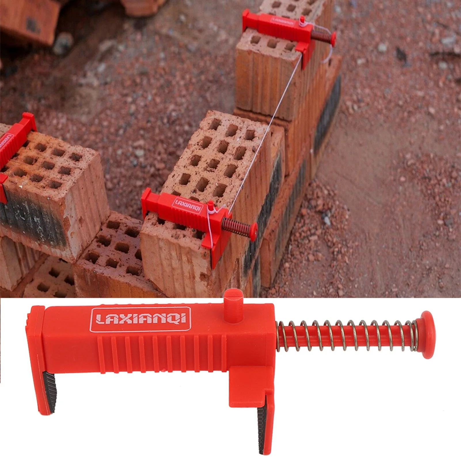 Brick Liner Plumber Tools Leveling Measuring Tool Hardware Accessory Red Plastic Brick Liner Measuring Tools Plumber Tools