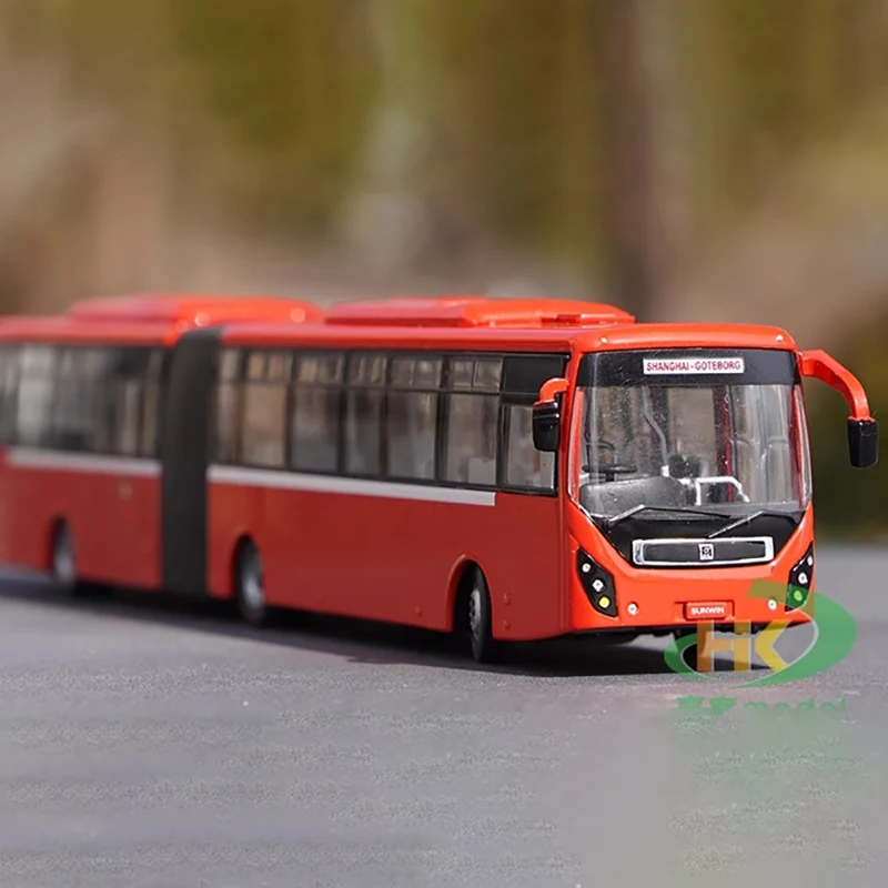 

Diecast 1:64 Scale Sunwin Bus BRT Bus Red Alloy bus simulation model Static decoration Souvenir gifts for adult boy