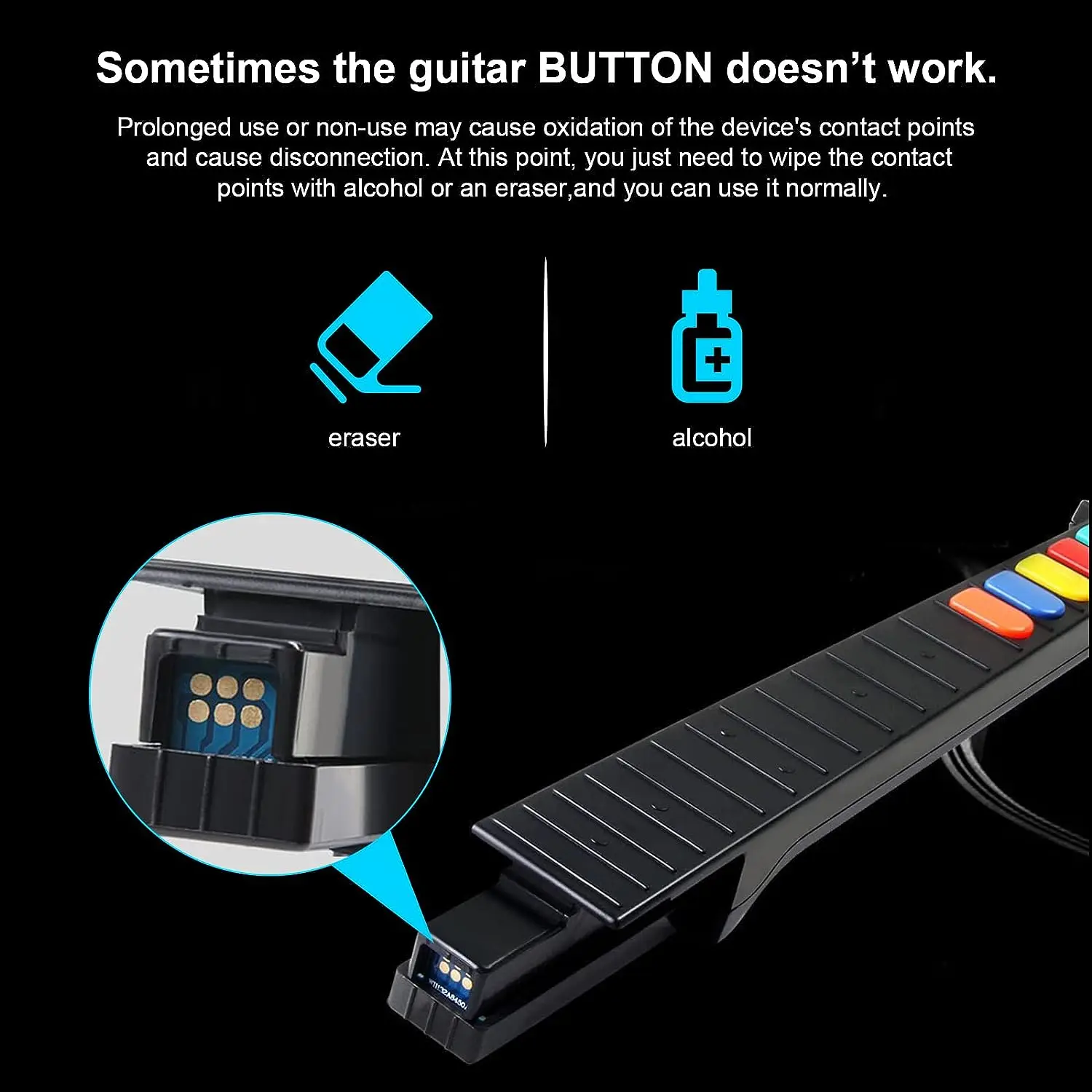 DOYO-Wireless Guitar Hero, Rock Band Jogos, Compatível com Todos os Jogos Guitar Hero