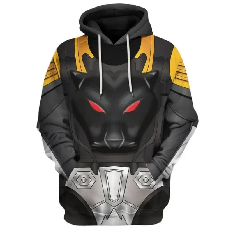 Die neue Herbst-/Winterkollektion 2026 der Marke Bandai umfasst ein stilvolles Kapuzen-Sweatshirt für Herren, das von Transformers inspiriert ist. – Detail 5
