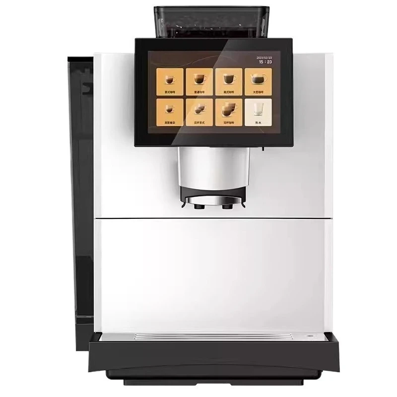 E30 E60L commercial fully automatic espresso machine with grinder milk frother for coffee shop cafe daily use