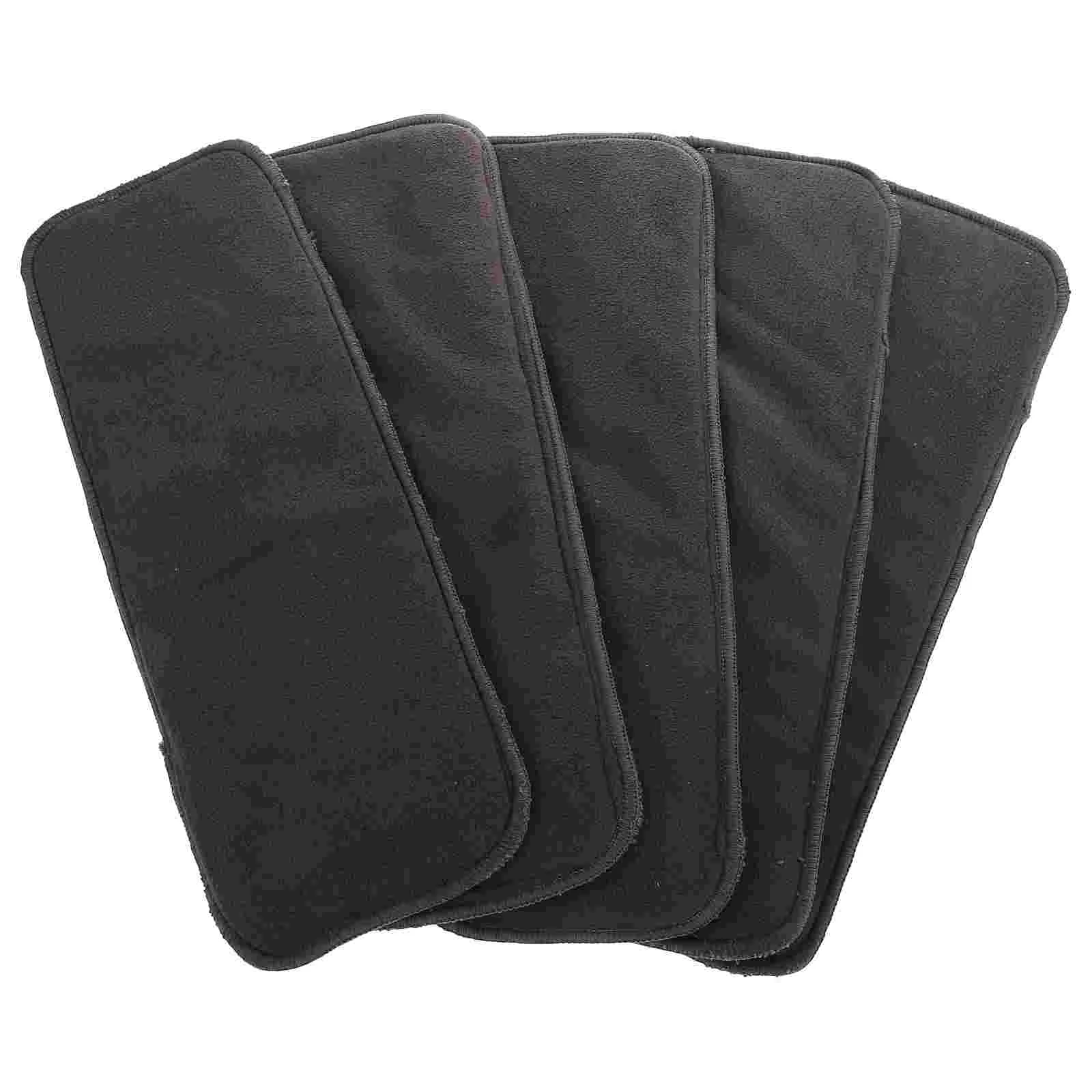 5 Pcs Newborn Diapers Bamboo Charcoal Urinary Pad Baby Comfortable Pads Supplies Infant Inserts Grey