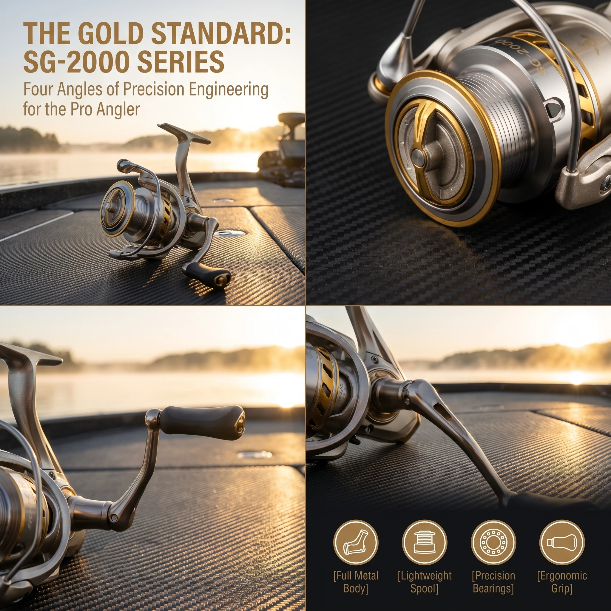 Goture Spinning Fishing Reel Saltwater Freshwater Fishing Reels Max Drag Metal Spool Left/Right Interchangeable Tackle
