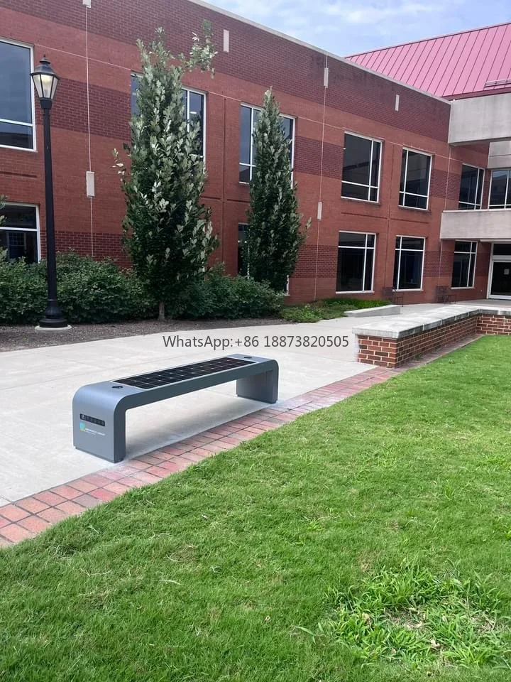 New Street Furniture Park Mobile Phone Charging Solar Garden Outdoor Benches