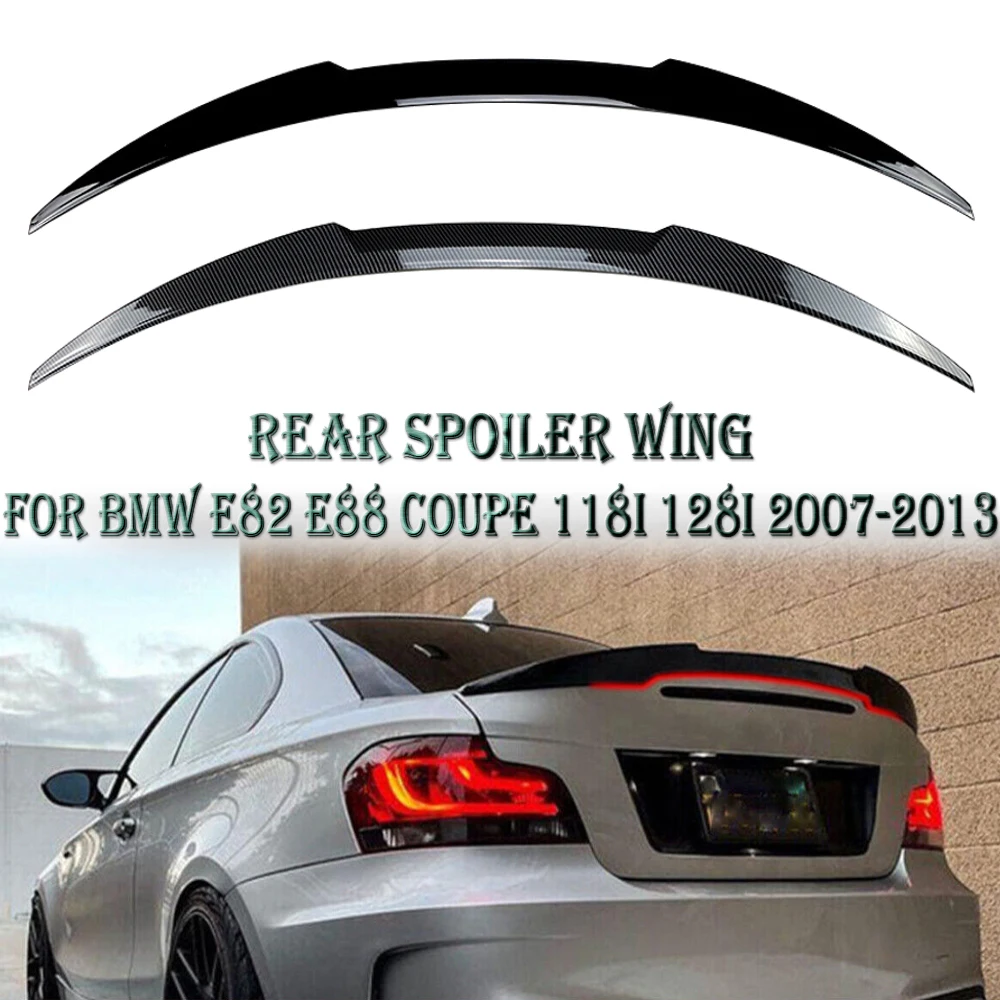 Carro traseiro Trunk Spoiler Asa, Telhado traseiro, BMW Série 1, E82, E88, Coupe, 118i, 128i, 135i, 2007, 2008, 2009, 2010, 2011, 2012, 2013