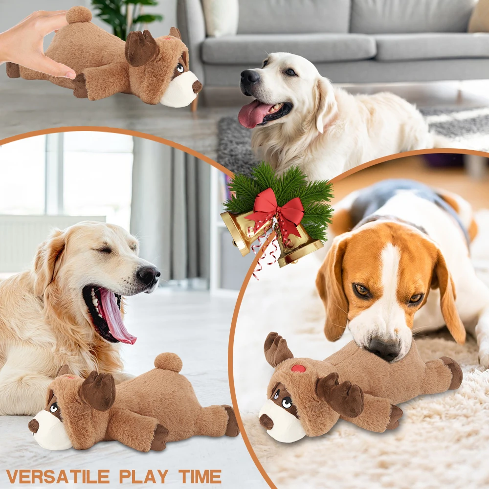 Plüsch-Herzschlag-Welpenspielzeug im Drachen-Design, Beruhigendes Hundespielzeug zur Angstlinderung, Weiches Schlafkissen, Käfigtraining, Komfortabler Begleiter – Detail 3