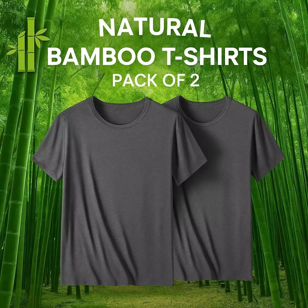 2 Packs Bamboo Fiber Round Nec - Undershirt Crew Neck review and price