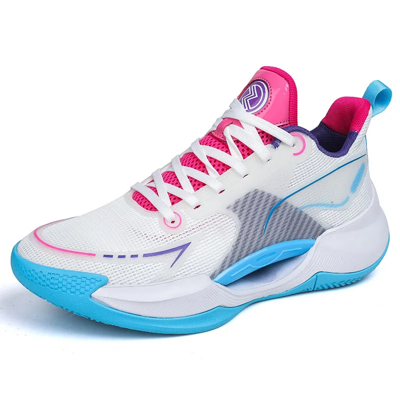 Popular Men Basketball Shoes Field Training Gym Athletic Original No-Slip Breathable Sneakers Student Sports Male Basket Shoes