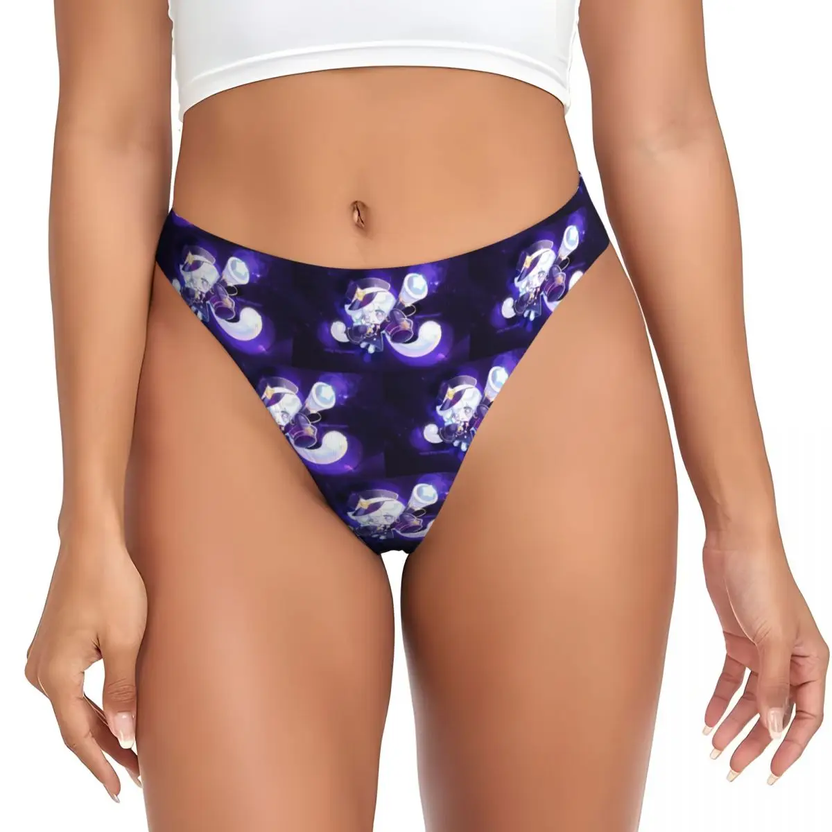 Tanga Personalizada con Diseño de Milky Way Cookie Run Kingdom, Transpirable, Elástica y Cómoda para Mujer