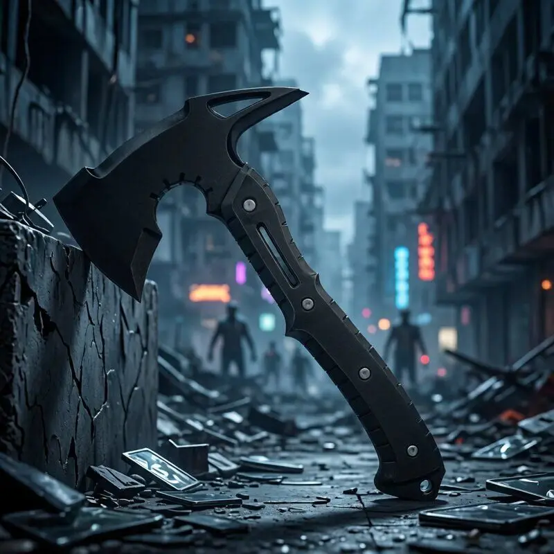 Accesorios del Juego Resident Evil 9 Requiem, Hacha de Leon de 26/36 cm, Hacha de Plástico Impresa en 3D, Accesorios para Fiestas de Halloween