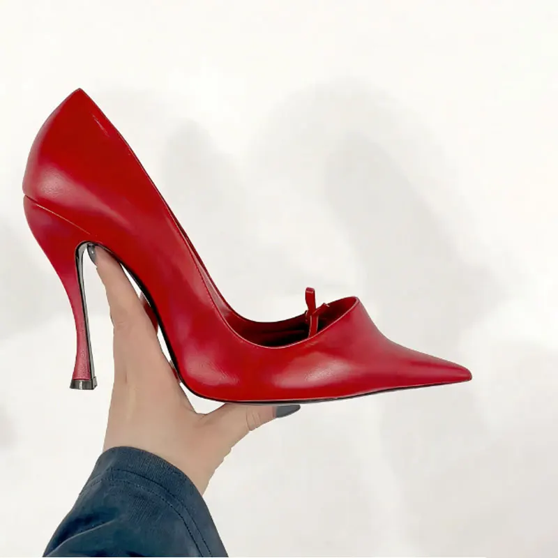 

European and American Style High-heeled Shallow Mouth Fashion Stage Walking Shoes 2026 Women's Versatile Pointed Sandals