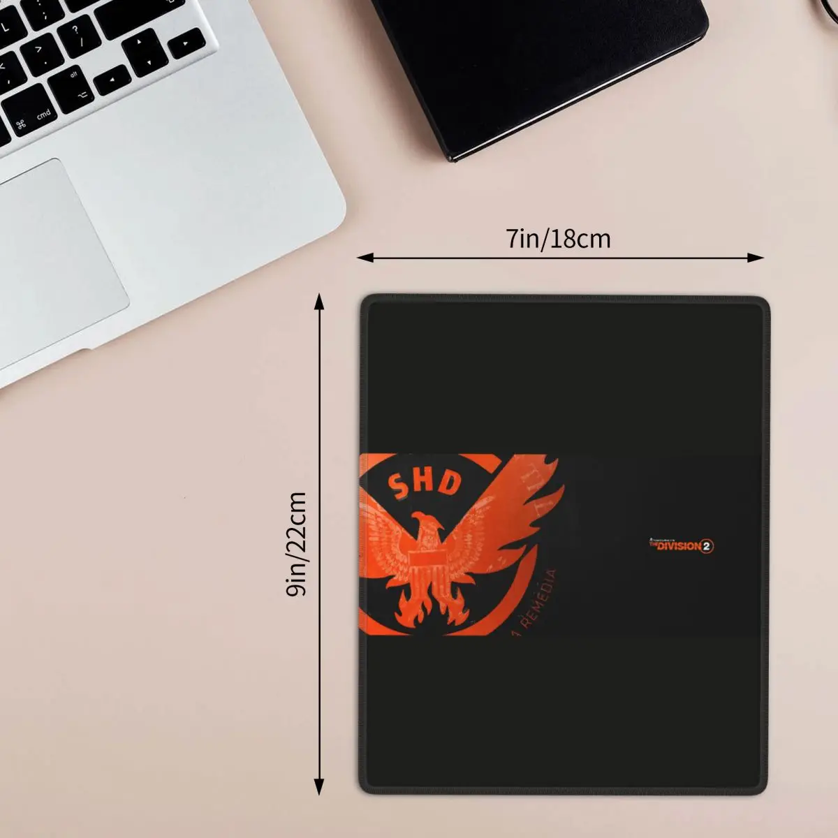 The Division  Shd Strategic Homeland Division 7x9 in 22x18 cm Mouse Pad Computer Keyboard Mouse Mat Gaming PC Laptop Desk Mat